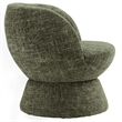Modway Vesta Chenille Fabric Upholstered Swivel Chair in Basil