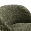 Modway Vesta Chenille Fabric Upholstered Swivel Chair in Basil