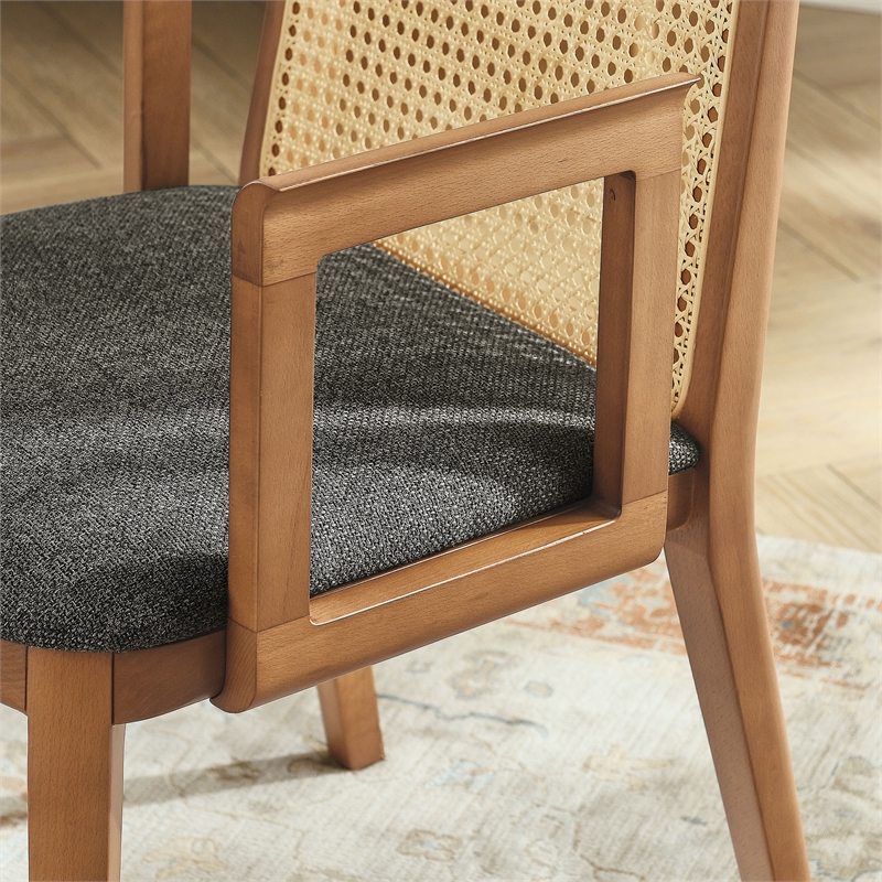 Monarch Dining Armchair in Honey Natural Gray