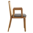 Monarch Dining Armchair in Honey Natural Gray