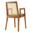 Monarch Dining Armchair in Honey Natural Gray