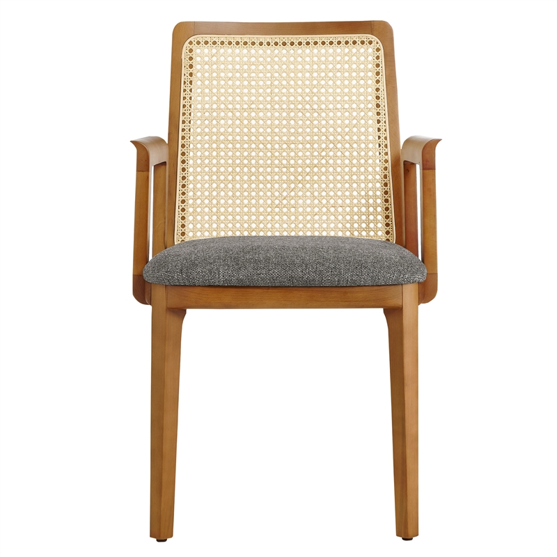 Monarch Dining Armchair in Honey Natural Gray