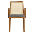 Monarch Dining Armchair in Honey Natural Gray