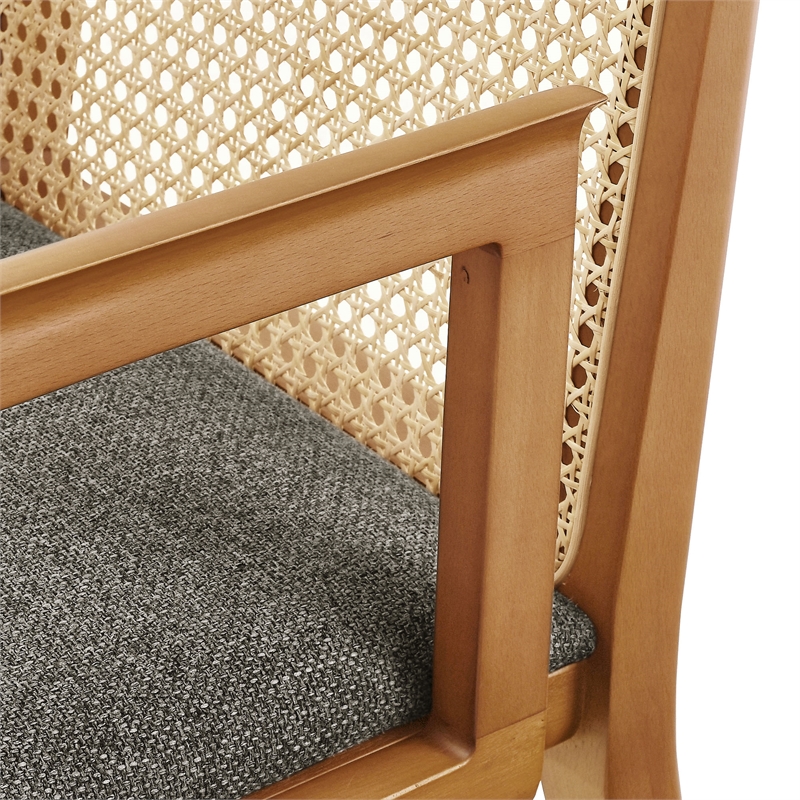 Monarch Dining Armchair in Honey Natural Gray