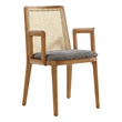 Monarch Dining Armchair in Honey Natural Gray