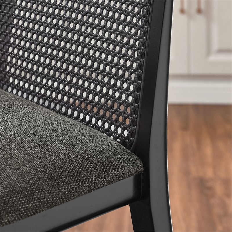 Monarch Bar Stool in Black Black Gray