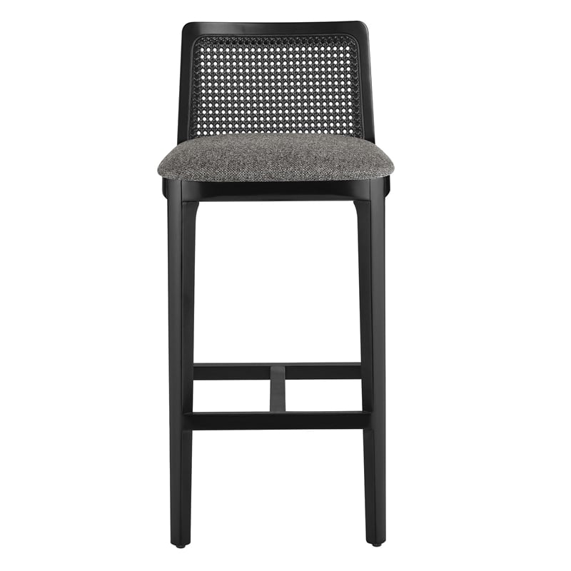 Monarch Bar Stool in Black Black Gray