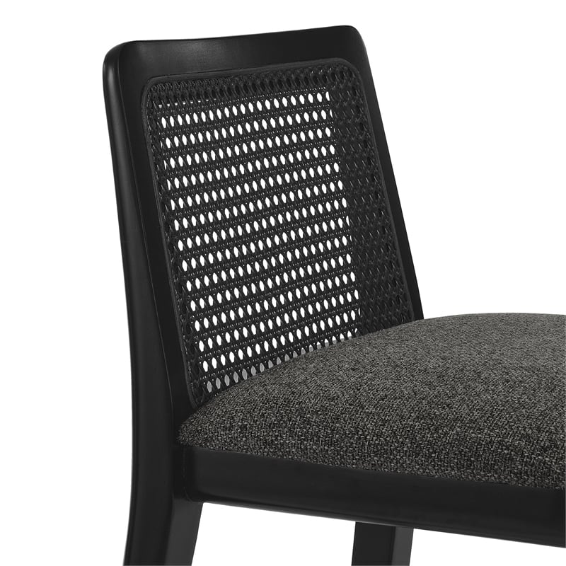 Monarch Bar Stool in Black Black Gray