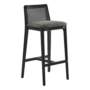 Monarch Bar Stool in Black Black Gray