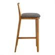 Monarch Bar Stool in Honey Natural Gray