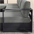 Tahoe 4-Piece Sectional Sofa Set in Gray Charcoal