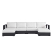 Tahoe 4-Piece Sectional Sofa Set in Gray White