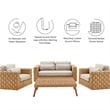 Thames Furniture Set in Natural Light Gray