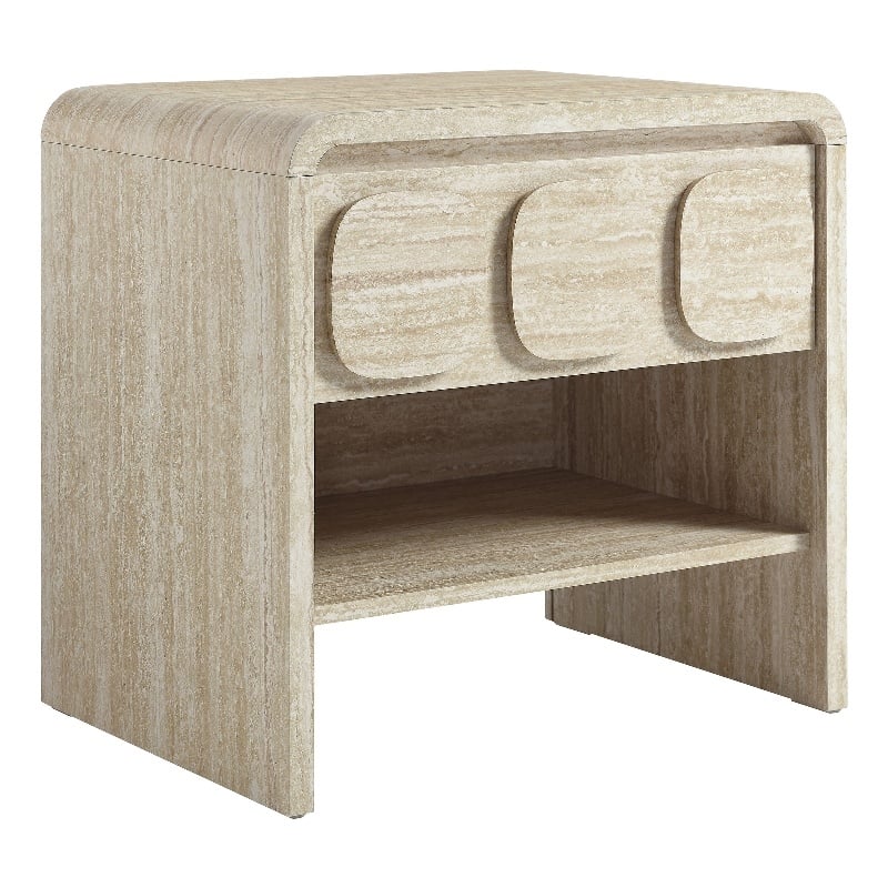 Toscana Nightstand in Travertine