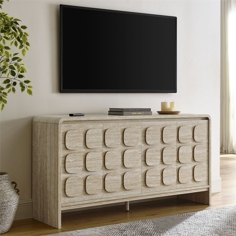 Modway Toscana Premium Laminate Sideboard in Travertine