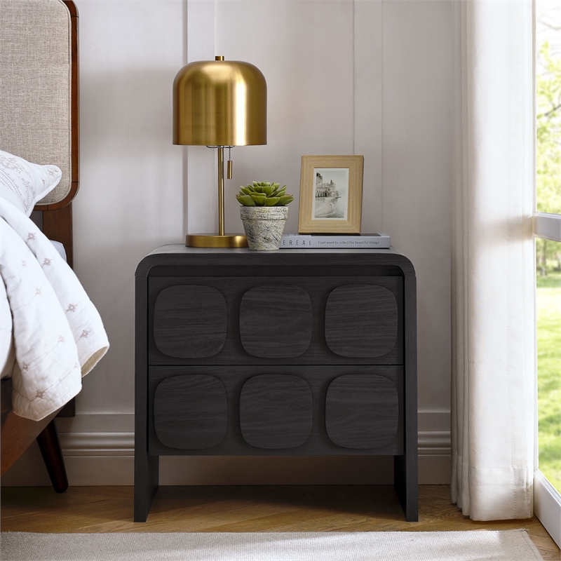 Toscana Nightstand in Black