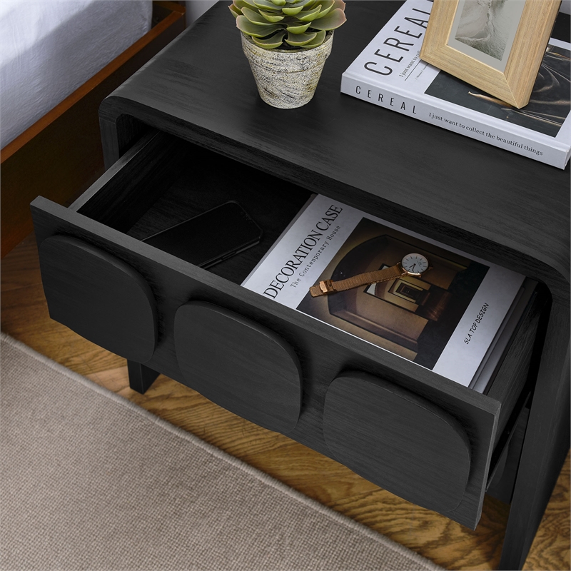 Toscana Nightstand in Black