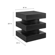 Perpetuate End Table in Black