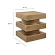 Perpetuate End Table in Caramel Ash