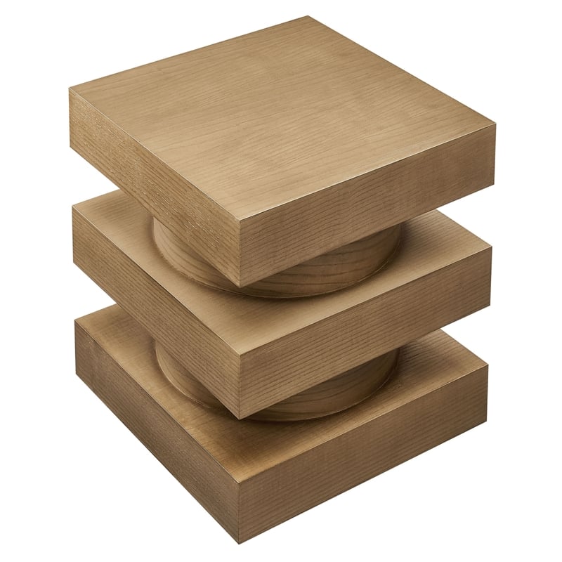 Perpetuate End Table in Caramel Ash