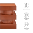 Modway Perpetuate Mango Wood End Table in Cayenne