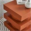 Modway Perpetuate Mango Wood End Table in Cayenne
