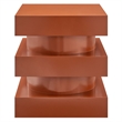 Modway Perpetuate Mango Wood End Table in Cayenne