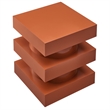 Modway Perpetuate Mango Wood End Table in Cayenne