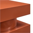 Modway Perpetuate Mango Wood End Table in Cayenne