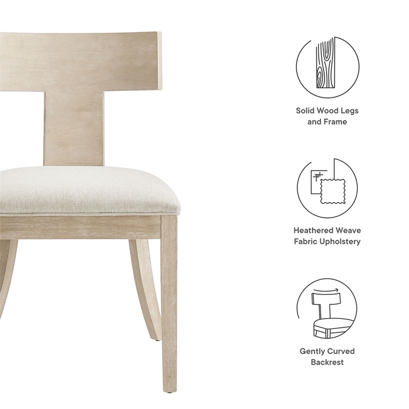 Peregrine Dining Chairs Set of 2 in Natural Heathered Weave Ivory