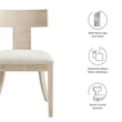 Peregrine Dining Chairs Set of 2 in Natural Heathered Weave Ivory