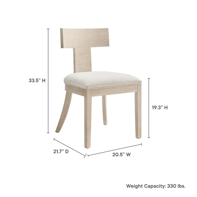 Peregrine Dining Chairs Set of 2 in Natural Heathered Weave Ivory