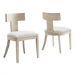 Peregrine Dining Chairs Set of 2 in Natural Heathered Weave Ivory