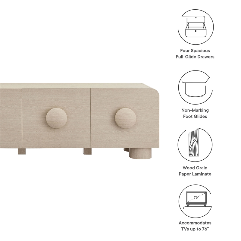 Sonnet TV Stand in Ash