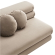 Jubilee Armless Loveseat in Taupe
