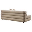 Jubilee Armless Loveseat in Taupe