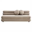 Jubilee Armless Loveseat in Taupe