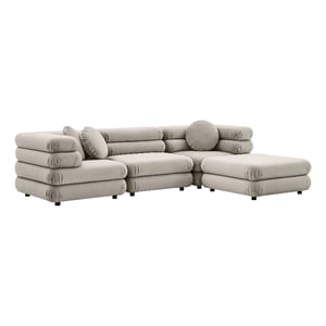 Jubilee 4-Piece Sectional Sofa in Almond