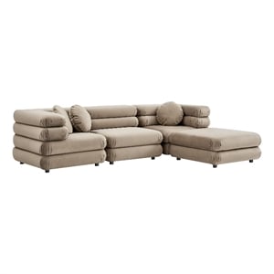 Jubilee 4-Piece Sectional Sofa in Taupe