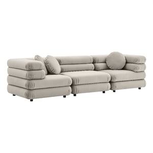 Jubilee 3-Piece Sectional Sofa in Almond