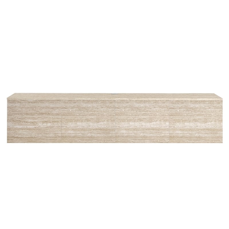 terra tv stand in travertine