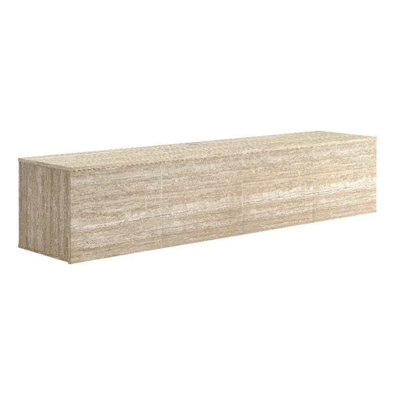 Terra TV Stand in Travertine