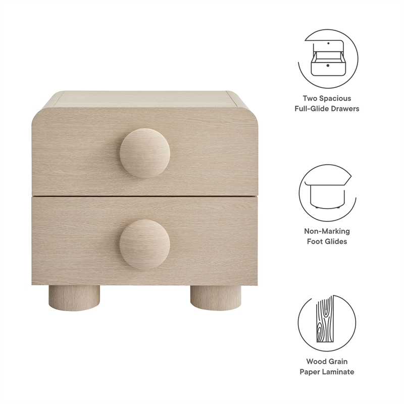 Sonnet Nightstand in Ash
