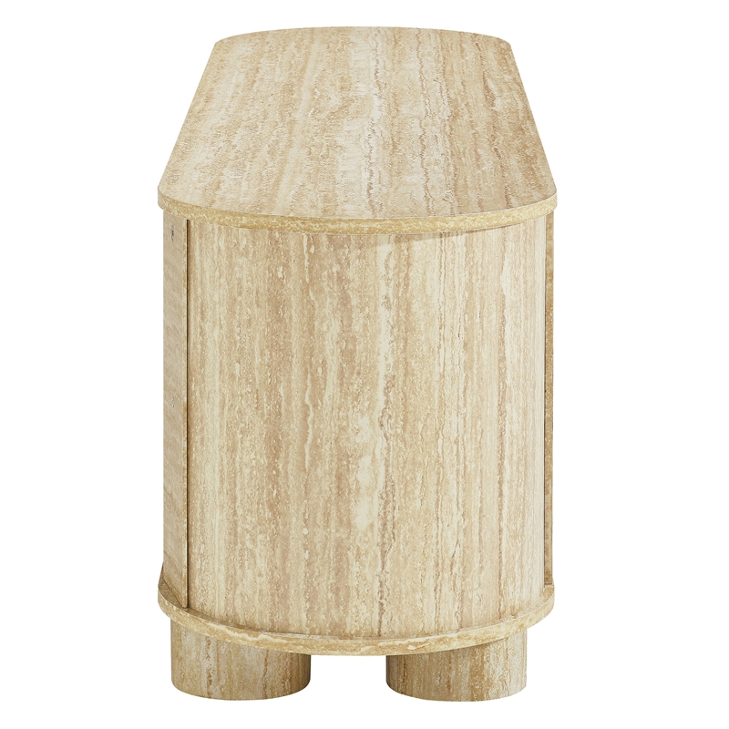 Overture TV Stand in Travertine