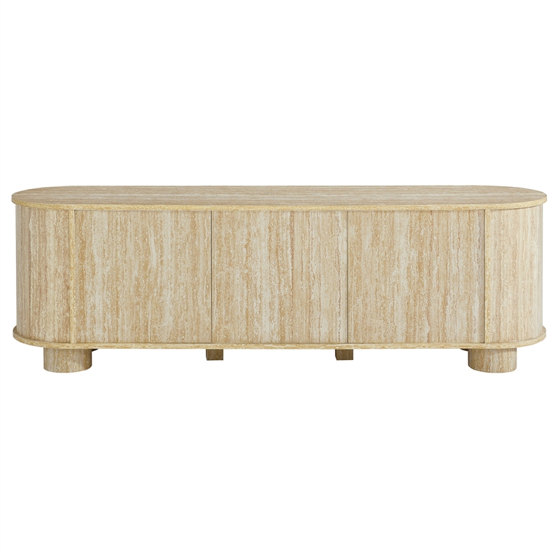 Overture TV Stand in Travertine