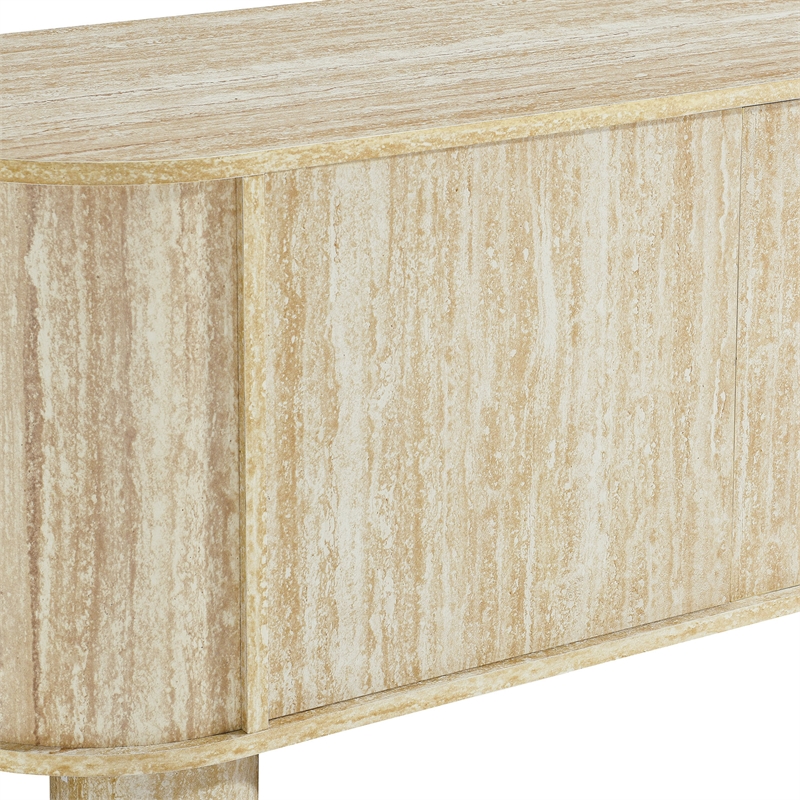 Overture TV Stand in Travertine