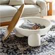 Tridome Storage Coffee Table in Natural Ivory