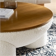 Tridome Storage Coffee Table in Natural Ivory
