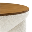 Tridome Storage Coffee Table in Natural Ivory