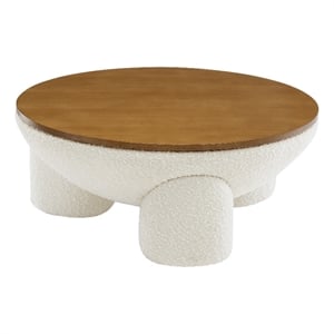 Tridome Storage Coffee Table in Natural Ivory